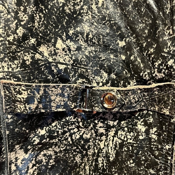 H&D Distressed Genuine Leather/Denim Jacket - Picture 11 of 15